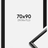 Ramme New Lifestyle Sort 70x90 cm - Passepartout Sort 24x30 inches