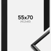 Ramme New Lifestyle Sort 55x70 cm - Passepartout Sort 43,2x61 cm (A2+)