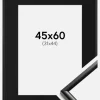 Ramme New Lifestyle Sort 45x60 cm - Passepartout Sort 32x45 cm