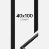 Ramme New Lifestyle Sort 40x100 cm - Passepartout Sort 30x90 cm