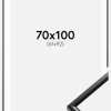 Ramme New Lifestyle Sort 70x100 cm - Passepartout Hvid 62x93 cm