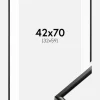 Ramme New Lifestyle Sort 42x70 cm - Passepartout Hvid 33x60 cm