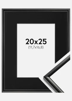 Ramme New Lifestyle Sort 20x25 cm - Passepartout Sort 5x7 inches