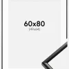 Ramme New Lifestyle Sort 60x80 cm - Passepartout Hvid 50x65 cm