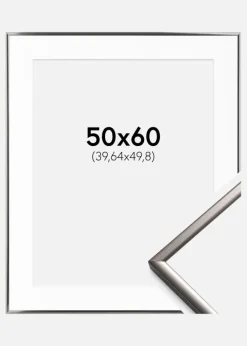 Ramme New Lifestyle Stål 50x60 cm - Passepartout Hvid 16x20 inches