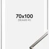 Ramme New Lifestyle Stål 70x100 cm - Passepartout Hvid 59,4x84 cm (A1)
