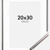 Ramme New Lifestyle Stål 20x30 cm - Passepartout Hvid 15x22 cm