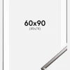 Ramme New Lifestyle Stål 60x90 cm - Passepartout Hvid 50x75 cm
