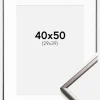 Ramme New Lifestyle Stål 40x50 cm - Passepartout Hvid 30x40 cm