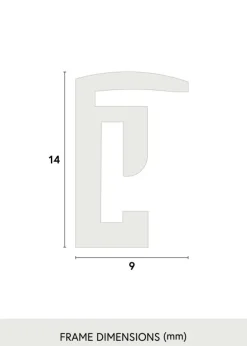 Ramme New Lifestyle Stål 50x70 cm - Passepartout Hvid 42x59,4 cm (A2)