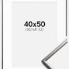 Ramme New Lifestyle Stål 40x50 cm - Passepartout Hvid 29,7x42 cm (A3)