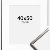 Ramme New Lifestyle Stål 40x50 cm - Passepartout Hvid 28x35 cm