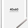 Ramme New Lifestyle Stål 40x60 cm - Passepartout Hvid 32,9x48,3 cm (A3+)