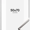 Ramme New Lifestyle Stål 50x70 cm - Passepartout Hvid 33x56 cm