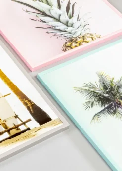 Ramme New Lifestyle Turkis 30x40 cm - Passepartout Sort 20x30 cm