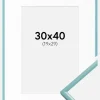 Ramme New Lifestyle Turkis 30x40 cm - Passepartout Hvid 20x30 cm
