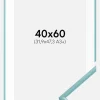 Ramme New Lifestyle Turkis 40x60 cm - Passepartout Hvid 32,9x48,3 cm (A3+)