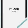 Ramme New Lifestyle Turkis 70x100 cm - Passepartout Sort 62x85 cm