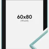 Ramme New Lifestyle Turkis 60x80 cm - Passepartout Sort 50x65 cm