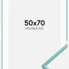 Ramme New Lifestyle Turkis 50x70 cm - Passepartout Hvid 42x59,4 cm (A2)