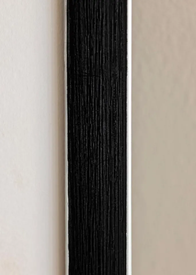 Ramme New York Sort - Valgfri Størrelse (Plexiglas)