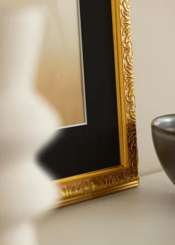 Ramme Nostalgia Guld 62x85 cm - Passepartout Sort 20x30 inches