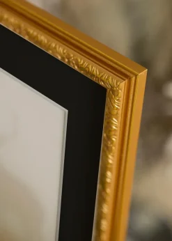 Ramme Nostalgia Guld 62x85 cm - Passepartout Sort 20x30 inches