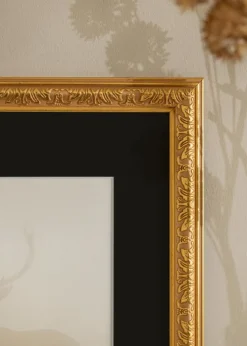 Ramme Nostalgia Guld 62x85 cm - Passepartout Sort 20x30 inches