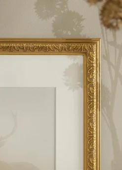 Ramme Nostalgia Guld 32x45 cm - Passepartout Hvid 25x30 cm