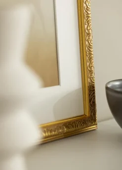 Ramme Nostalgia Guld 62x85 cm - Passepartout Hvid 20x30 inches