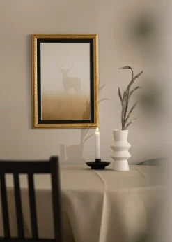 Ramme Nostalgia Guld 35x45 cm - Passepartout Sort 24x34 cm