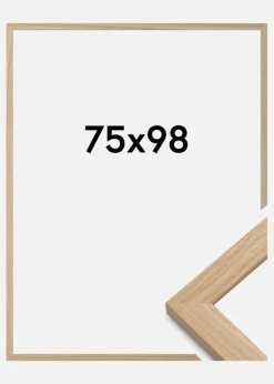 Ramme Oak Wood Akrylglas 75x98 cm
