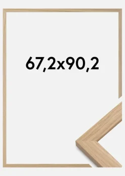 Ramme Oak Wood Akrylglas 67,2x90,2 cm