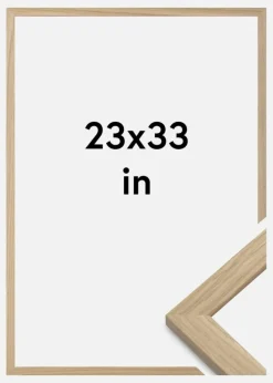 Ramme Oak Wood Akrylglas 23x33 inches (58,42x83,82 cm)