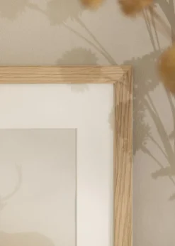 Ramme Oak Wood 20x30 cm - Passepartout Hvid 10x20 cm