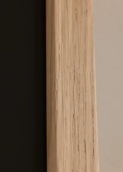 Ramme Oak Wood 35x50 cm - Passepartout Sort 9x12 inches