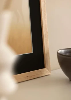 Ramme Oak Wood 60x90 cm - Passepartout Sort 50x80 cm