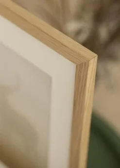Ramme Oak Wood 20x30 cm - Passepartout Hvid 15x21 cm (A5)