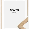 Ramme Oak Wood 55x70 cm - Passepartout Hvid 45x60 cm