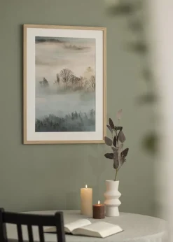 Ramme Oak Wood 60x90 cm - Passepartout Hvid 40x70 cm