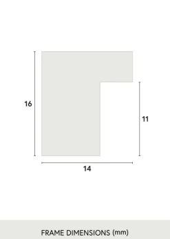 Ramme Oban Akrylglas Sort 70x100 cm