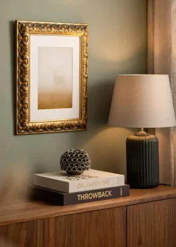 Ramme Odin Guld/Rød - Valgfri Størrelse (Akrylglas)