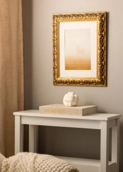 Ramme Odin Guld/Rød - Valgfri Størrelse (Akrylglas)