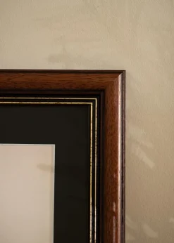 Ramme Old Retro 60x80 cm - Passepartout Sort 50x65 cm