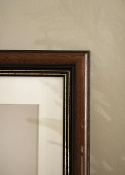 Ramme Old Retro 40x40 cm - Passepartout Hvid 10x10 inches