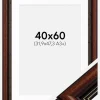 Ramme Old Retro 40x60 cm - Passepartout Hvid 32,9x48,3 cm (A3+)