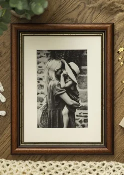 Ramme Old Retro 40x40 cm - Passepartout Hvid 25x25 cm