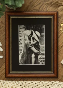 Ramme Old Retro 50x60 cm - Passepartout Sort 15x20 inches