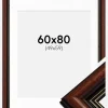 Ramme Old Retro 60x80 cm - Passepartout Hvid 50x60 cm