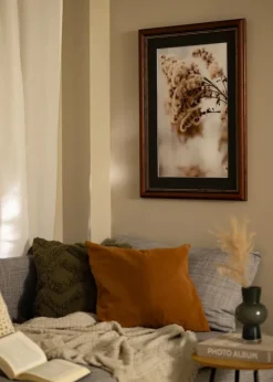 Ramme Old Retro 40x40 cm - Passepartout Sort 30x30 cm